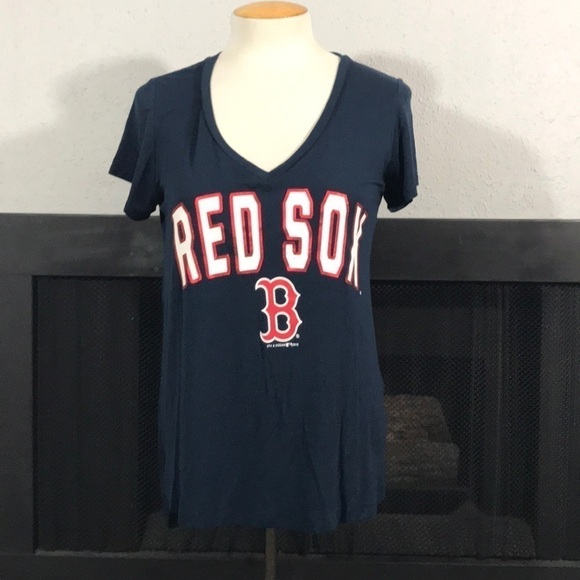MLB Boston Red Sox V-Neck T-shirt size S - Picture 1 of 8